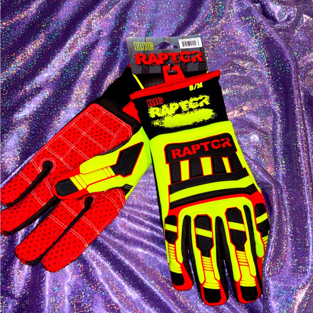Rig Raptor Neon Work Gloves